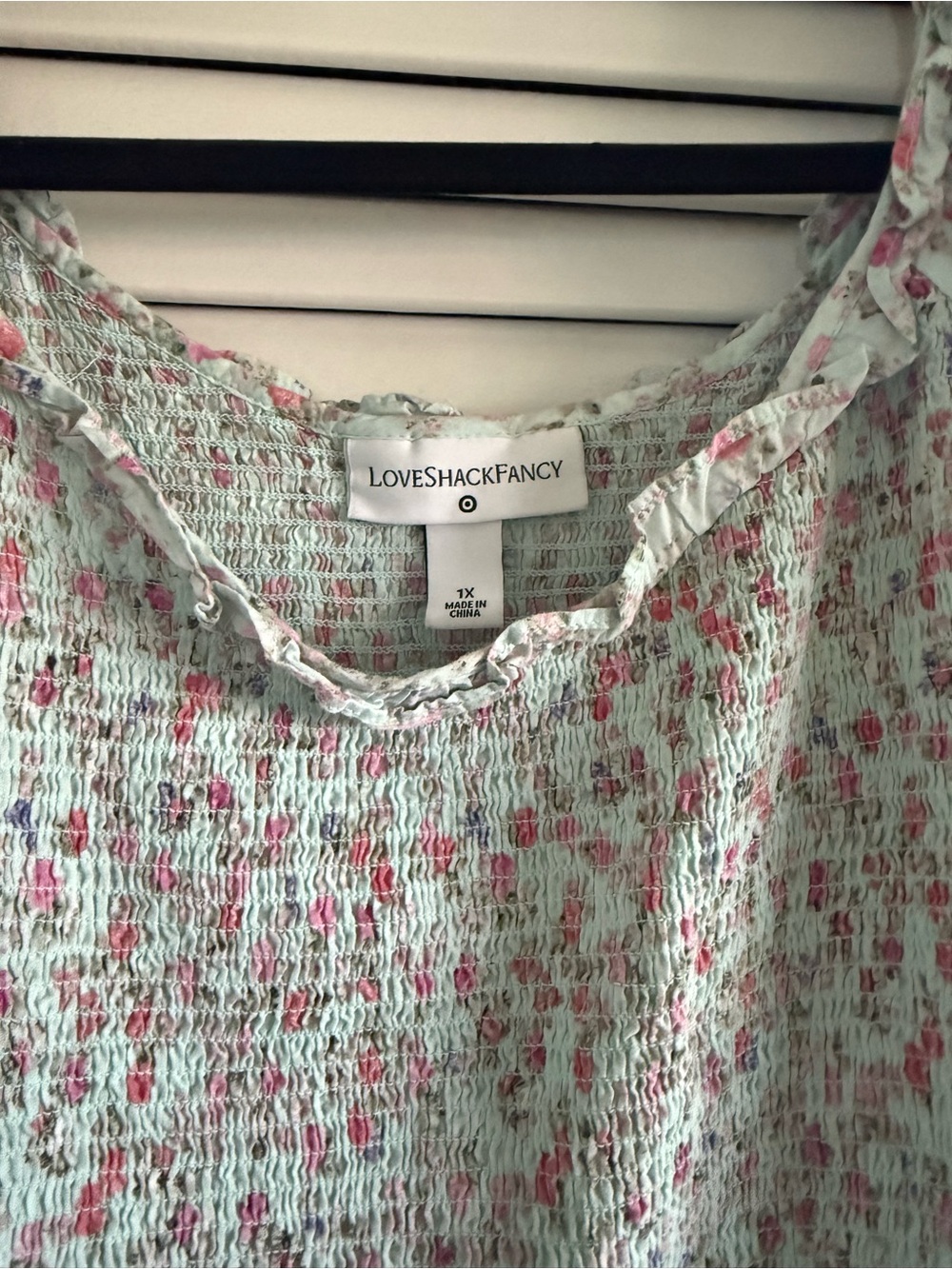 LoveShackFancy - Target Mint Green Pink Floral Maxi Dress - Picture 2 of 4